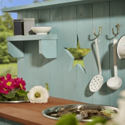 MUDDY BUDDY Buitenspeelkeuken "Adventurer Star" Petrol Blauw -Buitenspeelgoed Winkel muddy buddy buitenspeelkeuken adventurer star petrol blauw a412337 1