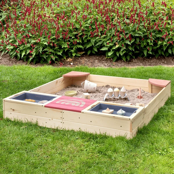 MUDDY BUDDY Zandbak "Beach Rebel" Naturel Poederroze 7 MUDDY BUDDY Zandbak "Beach Rebel" Naturel Poederroze - Afbeelding 5