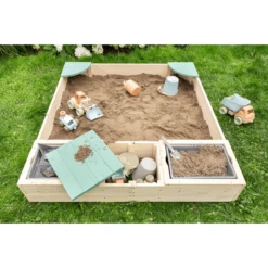 MUDDY BUDDY Zandbak "Beach Rebel" Naturel Saliegroen 11 MUDDY BUDDY Zandbak "Beach Rebel" Naturel Saliegroen -Buitenspeelgoed Winkel muddy buddy zandbak beach rebel naturel saliegroen a412352 4