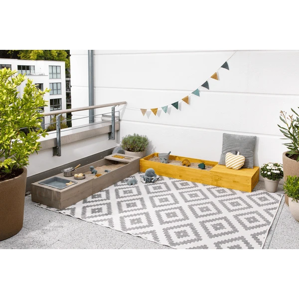 MUDDY BUDDY Zandbak "Flexy Style " Warm Grijs-oker 6 MUDDY BUDDY Zandbak "Flexy Style " Warm Grijs-oker - Afbeelding 4