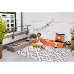 MUDDY BUDDY Zandbak "Flexy Style " Warm Grijs-zalm -Buitenspeelgoed Winkel muddy buddy zandbak flexy style warm grijs zalm a412736 4