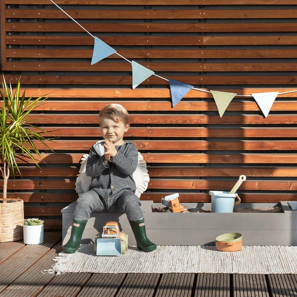 MUDDY BUDDY Zandbak "Space Saver" Warm Grijs 4 MUDDY BUDDY Zandbak "Space Saver" Warm Grijs - Afbeelding 2