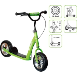 Muuwmi Scooter Sunny 10 Inch, Groen 7 Muuwmi Scooter Sunny 10 Inch, Groen -Buitenspeelgoed Winkel muuwmi scooter sunny 10 inch groen a353044 1