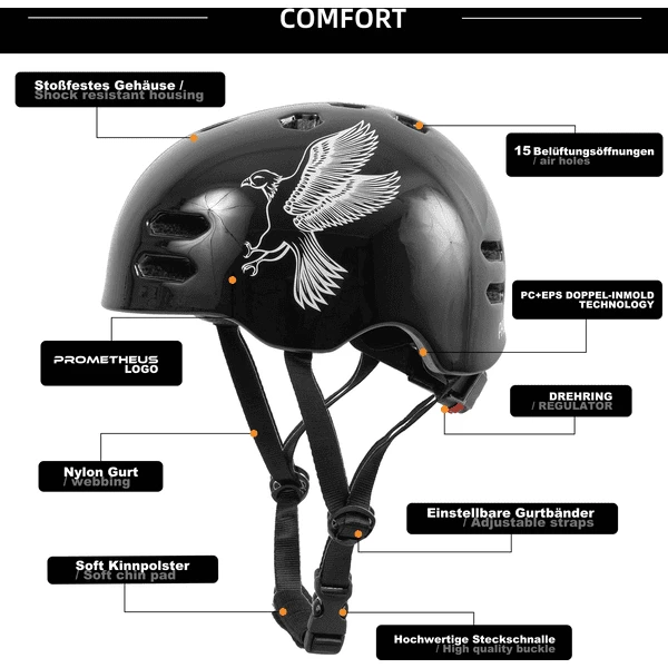 PROMETHEUS BICYCLES ® Fietshelm Maat S 52-55 Cm Wit 4 PROMETHEUS BICYCLES ® Fietshelm Maat S 52-55 Cm Wit - Afbeelding 2
