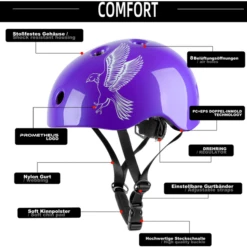 PROMETHEUS BICYCLES ® Fietshelm Maat XS 48-52 Cm Paars -Buitenspeelgoed Winkel prometheus bicycles fietshelm maat xs 48 52 cm paars a403215 2