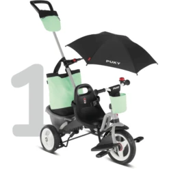 PUKY® 4 In 1 Driewieler Ceety Comfort Lichtgrijs 2440 -Buitenspeelgoed Winkel puky 4 in 1 driewieler ceety comfort lichtgrijs 2440 a285577 1