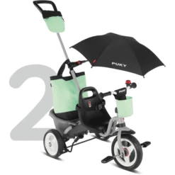 PUKY® 4 In 1 Driewieler Ceety Comfort Lichtgrijs 2440 -Buitenspeelgoed Winkel puky 4 in 1 driewieler ceety comfort lichtgrijs 2440 a285577 4
