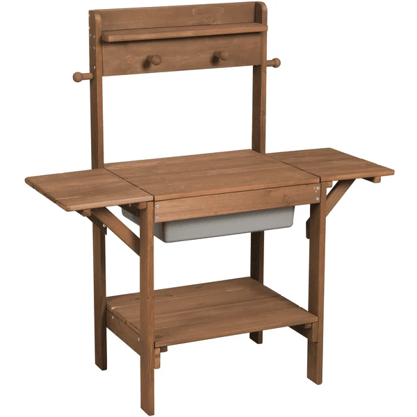 Roba Speelkeuken Outdoor Midi Bruin 3 Roba Speelkeuken Outdoor Midi Bruin