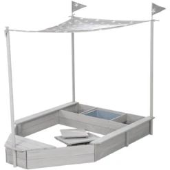 Roba Zandbak Schip Incl. Zonneluifel -Buitenspeelgoed Winkel roba zandbak schip incl zonneluifel a284395 2