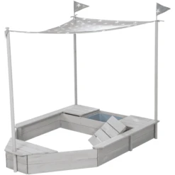 Roba Zandbak Schip Incl. Zonneluifel -Buitenspeelgoed Winkel roba zandbak schip incl zonneluifel a284395 3
