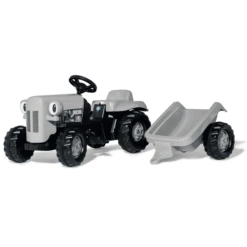 Buitenspeelgoed Winkel 35 ROLLY TOYS Rollykid Little Grey Fergie Mit RollyKid Trailer 014941