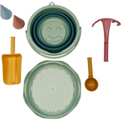 Schildkröt S CHILD KRÖT ® 7in1 Sand Speelgoed Opvouwbare Emmer Set Groen -Buitenspeelgoed Winkel s child kroet 7in1 sand speelgoed opvouwbare emmer set groen a398113 3