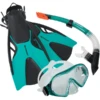 Schildkröt SCHILDKRÖT ® Snorkelset Cayman Turquoise - 3 Stuks, Maat L/XL -Buitenspeelgoed Winkel schildkroet snorkelset cayman turquoise 3 stuks maat l xl a398112