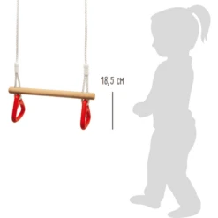 Small Foot ® Trapeze Met Gymnastiekringen -Buitenspeelgoed Winkel small foot trapeze met gymnastiekringen a351551 3