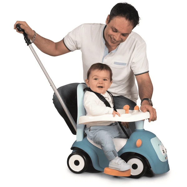Smoby 3- In- 1 Maestro Ride-on Auto, Blauw 4 Smoby 3- In- 1 Maestro Ride-on Auto, Blauw - Afbeelding 2