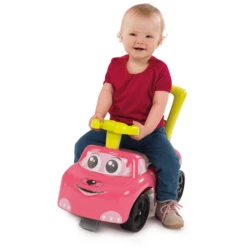 Smoby Mijn Eerste Loopauto Pink -Buitenspeelgoed Winkel smoby mijn eerste loopauto pink a276523 4