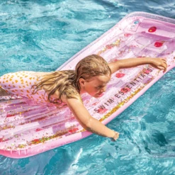 SWIM ESSENTIALS Swim Essential S Luxe Waterbed Roze Met Polka Dots -Buitenspeelgoed Winkel swim essential s luxe waterbed roze met polka dots a359725 1
